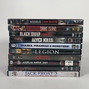 DVD Movie Film Lot of‎ 10 - Genre - Horror Suspence Drama Action Halloween
